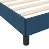 vidaXL Boxspringbett mit Matratze Blau 100 x 200 cm Stoff