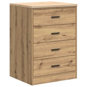 vidaXL Garagen-Aufbewahrungsschrank Artisan-Eiche Massivholz Kiefer