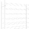 vidaXL Weinregal f&uuml;r 36 Flaschen Wei&szlig; Metall