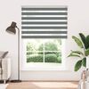 vidaXL Doppelrollo Dunkelgrau 155x230 cm Stoffbreite 150,9 cm Polyester