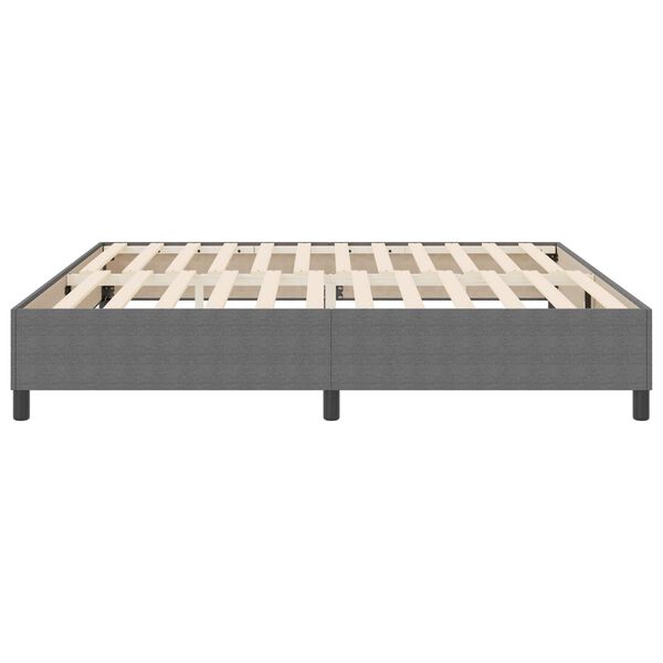vidaXL Plattformbettgestell Hellgrau 200 x 200 cm Stoff