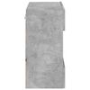 vidaXL TV-Wandschrank mit LED-Leuchten Betongrau 58,5x30x60,5 cm