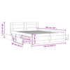 vidaXL Bettgestell mit Kopfteil Sonoma-Eiche 140x190 cm Holzwerkstoff