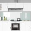 vidaXL K&uuml;chenr&uuml;ckwand 2 pcs Wei&szlig; 110 x 60 cm Geh&auml;rtetes Glas