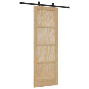 vidaXL Schiebet&uuml;r ORKDAL 73,5 x 211 cm Massives Kiefernholz Natur