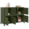 vidaXL Sideboard Olivgr&uuml;n 100,5x39x72 cm Stahl