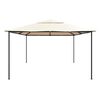 vidaXL Pavilion Partyzelt &Uuml;berdachung 4x4 m Stahl Beige