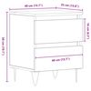 vidaXL Nachttisch Eiche handwerklich 40 x 35 x 50 cm Holzwerkstoff