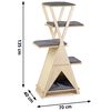 Beeztees Katzen-Kratzm&ouml;bel Mirza 70x40x135 cm Holz