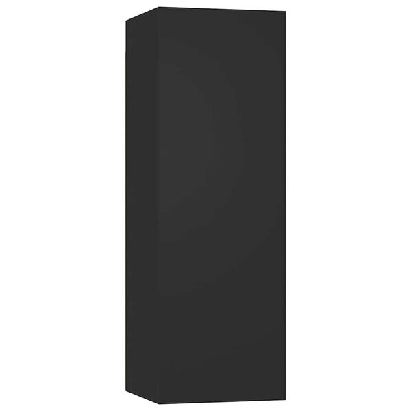 vidaXL TV-Schr&auml;nke 2 Stk. Schwarz 30,5x30x90 cm Holzwerkstoff
