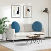 vidaXL Sitzkissen 2 pcs Blau &Oslash; 80 x 29 cm Samt