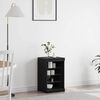 vidaXL LED-Sideboard Schwarz Eichen-Optik 41 x 37 x 67 cm