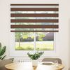 vidaXL Doppelrollo Braun 130x100 cm Stoffbreite 125,9 cm Polyester