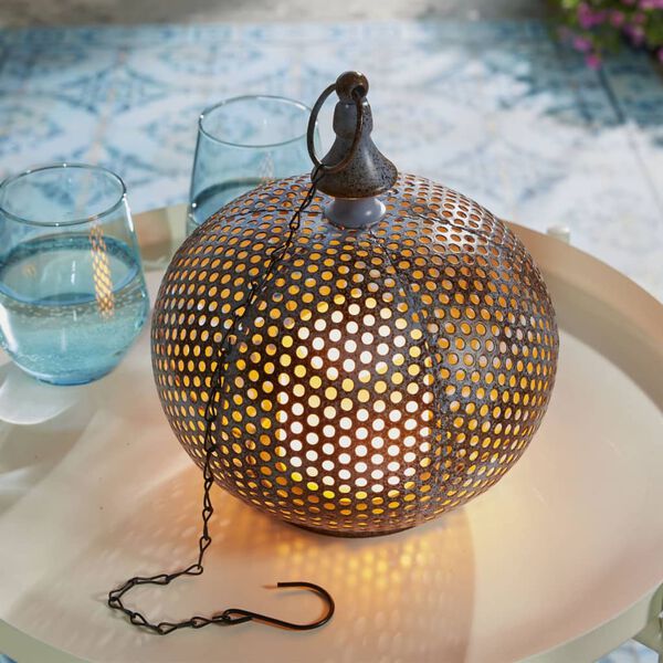 Luxform LED-Gartenleuchte Damascus Orientalisch Antik-Blau