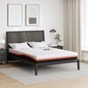 vidaXL Matratze Wei&szlig; und Schwarz 140 x 200 cm Jacquard-Stoff