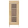 vidaXL Highboard Sonoma-Eiche 34,5x34x180 cm Holzwerkstoff