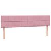 vidaXL Boxspringbett mit Matratze Rosa 180x220 cm Samt