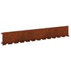 vidaXL Raseneinfassung 10 stk. 102 x 15 x 4 cm Stahl Rostig