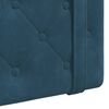 vidaXL H&auml;ngevorderseite Wandmontiert Blau 150 x 55 x 5 cm Samt
