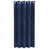 vidaXL Verdunkelungsvorh&auml;nge 2 pcs Dunkelblau 140 x 175 cm Samt
