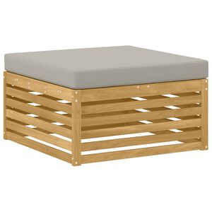 vidaXL Outdoor-Fu&szlig;hocker Massivholz Akazie Wei&szlig;