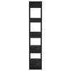 vidaXL B&uuml;cherregal/Raumteiler Schwarz 80x30x160 cm Holzwerkstoff
