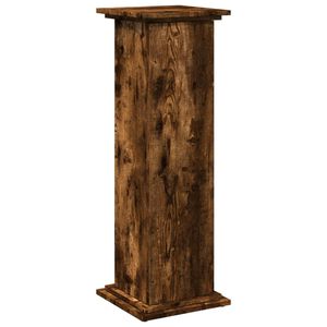 vidaXL Postament mit Stauraum R&auml;uchereiche 31x30x90 cm Holzwerkstoff