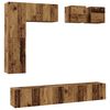 vidaXL TV-Schrankset Wandmontiert 8 pcs Altholz Holzwerkstoff