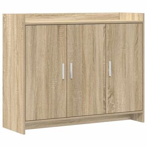 vidaXL Sideboard Sonoma-Eiche 98,5 x 33 x 80 cm Holzwerkstoff