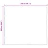 vidaXL Kunstfell Kaninchenfell Decke Olite 4 pcs Bordeauxrot Polyester
