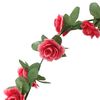 vidaXL Blumengirlanden 6 Stk. Fr&uuml;hlingsrosen Rot 250 cm