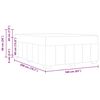 vidaXL Bettrahmen mit Matratze Dunkelbraun 160 x 200 cm Stoff