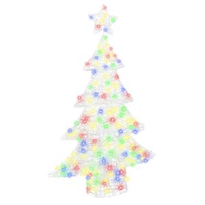 vidaXL Weihnachtsbaum 100 LEDs Mehrfarbig 120 cm Acryl