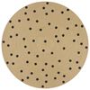 vidaXL Teppich Handgefertigt Jute mit Punktmuster 150 cm