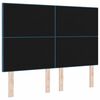 vidaXL Kopfteil mit Kopfteil Dunkelblau 144 cm Kunstleder