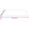 vidaXL Tischplatte 90x90x2,5 cm Massivholz Kiefer Quadratisch