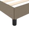 vidaXL Bettgestell ohne Matratze Taupe 120x200 cm Stoff