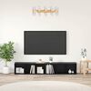 vidaXL TV-Schrankset 2 pcs Schwarz Eichen-Optik 37 x 35 x 107cm