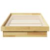 vidaXL Massivholzbett ohne Matratze 90x200 cm Eichenholz