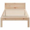 vidaXL Massivholzbett ohne Matratze 90x200 Kiefernholz