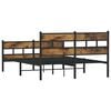 vidaXL Metallbett ohne Matratze R&auml;uchereiche 135x190 cm