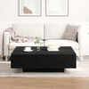 vidaXL Couchtisch Schwarz Eichen-Optik 100 x 100 x 31 cm