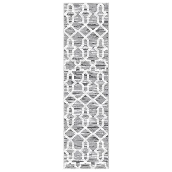 vidaXL Teppichl&auml;ufer Bedruckt Waschbar Faltbar 80x300 cm Polyester