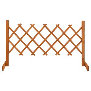 vidaXL Garten-Rankzaun Orange 120x60 cm Massivholz Tanne