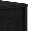 vidaXL Sideboard Schwarz Eichen-Optik 102 x 35 x 55 cm Holzwerkstoff