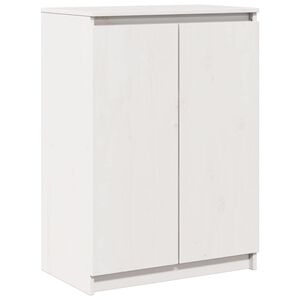 vidaXL Sideboard Wei&szlig; 60x36x84 cm Massivholz Kiefer