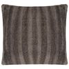 vidaXL Wurfkissen Gestreift mit Kissen 2 pcs Grau 50 x 50 cm Polyester