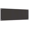 vidaXL K&uuml;chenr&uuml;ckwand 2 pcs Dunkelgrau 120 x 40 cm Geh&auml;rtetes Glas
