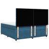 vidaXL Boxspringbett mit Matratze Dunkelblau 200x200 cm Samt