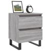 vidaXL Nachttische 2 Stk. Grau Sonoma 40x35x50 cm Holzwerkstoff